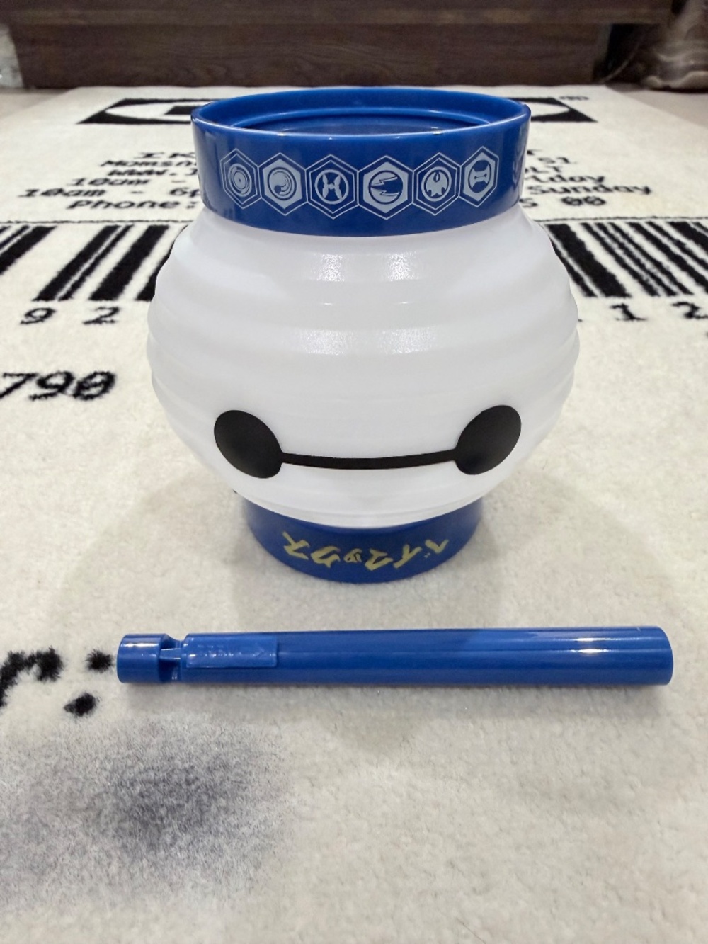 Exclusive Disney Tokyo Japan Baymax Carry On Lantern Light Detachable Handle - Picture 6 of 11